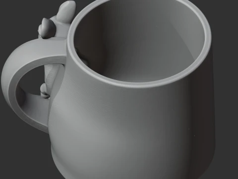 Kangaroo Mug 3D Model