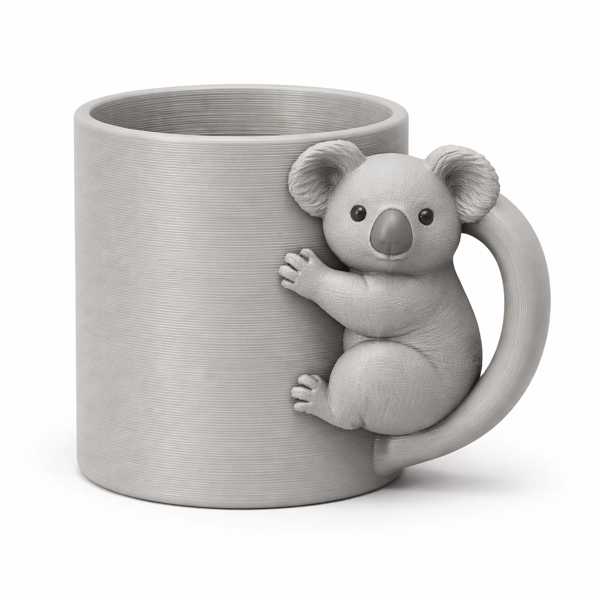 Koala Mug 3D Model .c4d .max .obj .3ds .fbx .stl .blend 