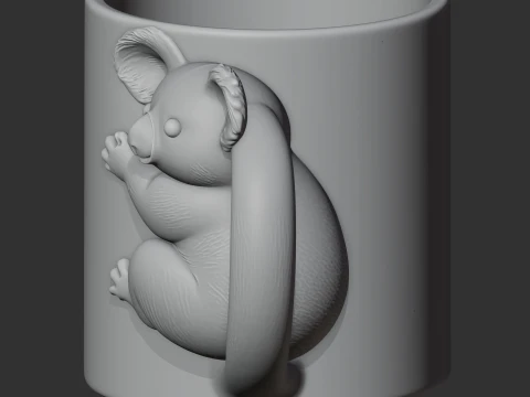 Koala Mug 3D Model
