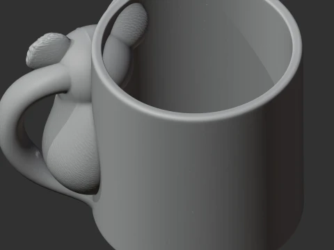 Koala Mug 3D Model