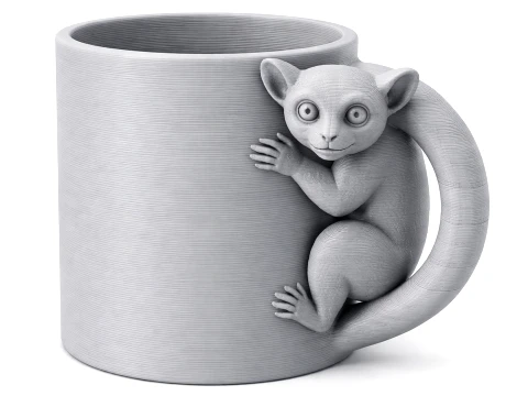 Lemur Mug 3D Model