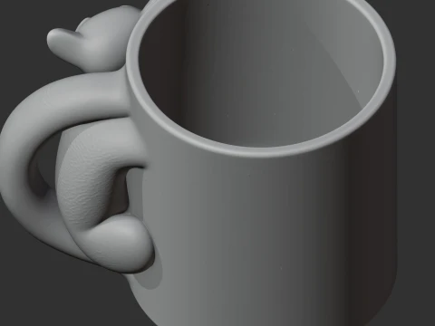 Lemur Mug 3D Model