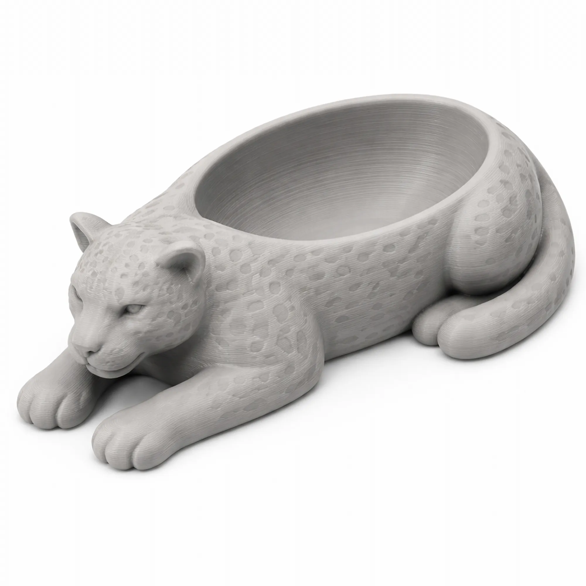 Leopard Bowl 3D Model .c4d .max .obj .3ds .fbx .stl .blend 