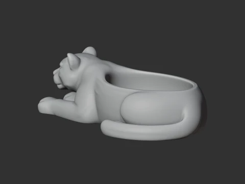 Leopard Bowl 3D Model