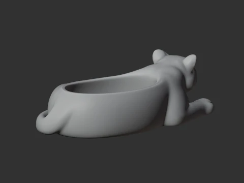 Leopard Bowl 3D Model