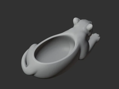 Leopard Bowl 3D Model