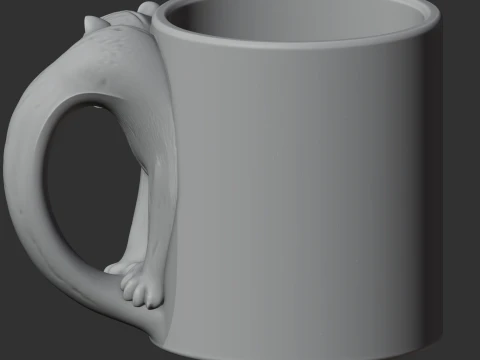 Leopard Mug 3D Model