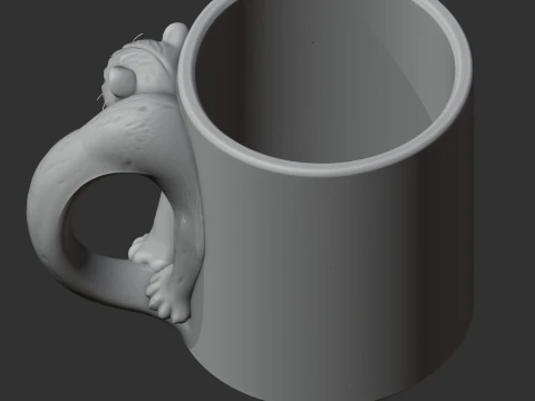 Leopard Mug 3D Model