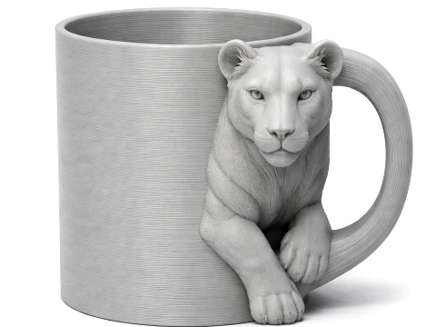 Lioness Mug 3D Model