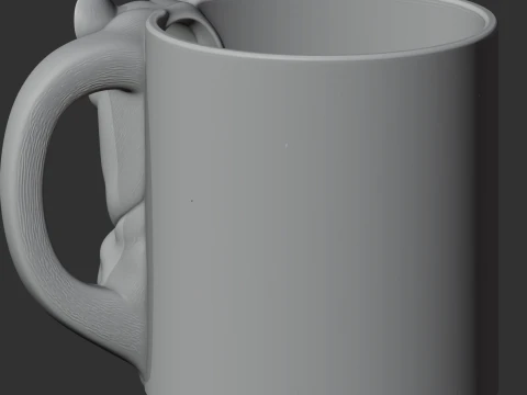 Lioness Mug 3D Model