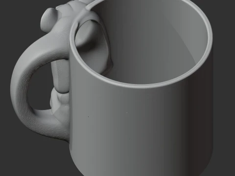 Lioness Mug 3D Model