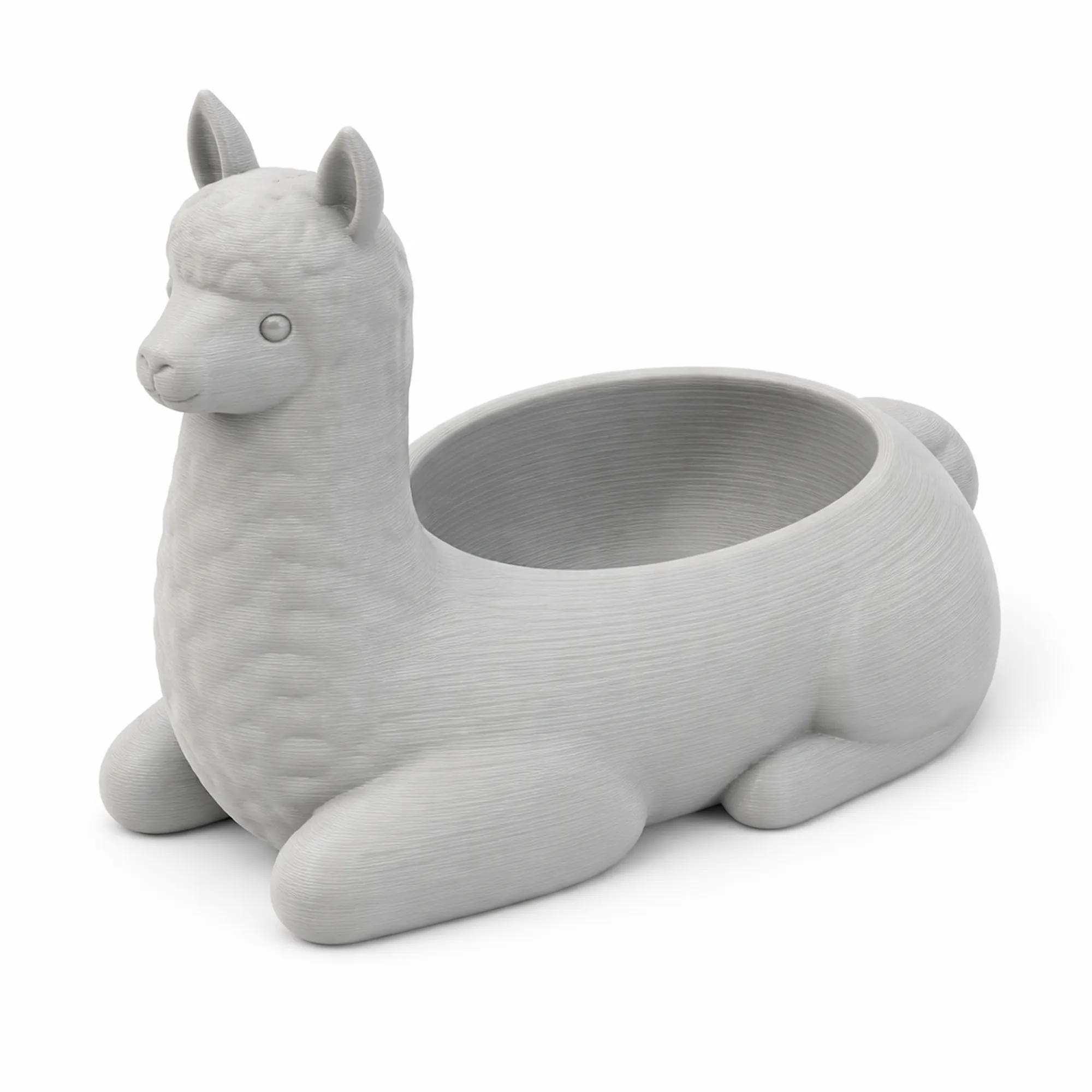 Llama Bowl 3D Model .c4d .max .obj .3ds .fbx .stl .blend 