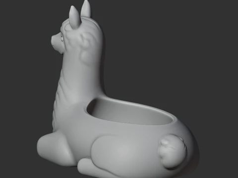 Llama Bowl 3D Model