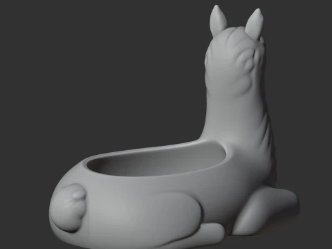 Llama Bowl 3D Model