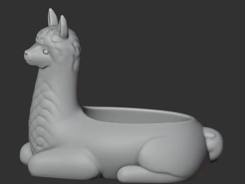 Llama Bowl 3D Model