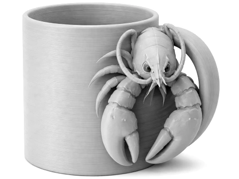 Tazza di aragosta Modello 3D