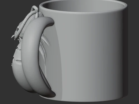 Lobster Mug 3D Model