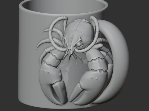 Lobster Mug 3D Model