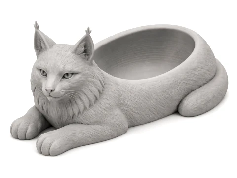 Ciotola della lince Modello 3D