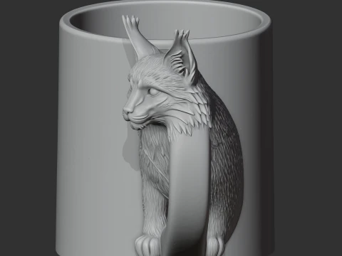 Lynx Mug 3D Model