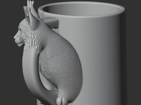 Lynx Mug 3D Model