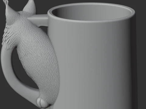 Lynx Mug 3D Model