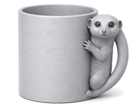 Meerkat Mug 3D Model