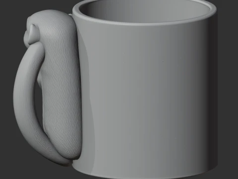 Meerkat Mug 3D Model