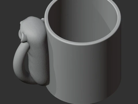 Meerkat Mug 3D Model