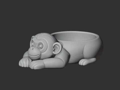 Monkey Bowl 3D Model