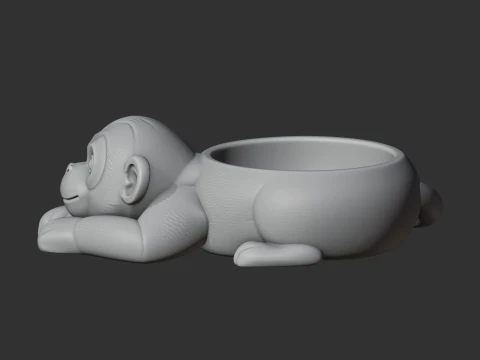 Monkey Bowl 3D Model