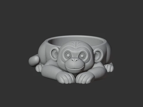 Monkey Bowl 3D Model