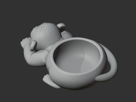 Monkey Bowl 3D Model