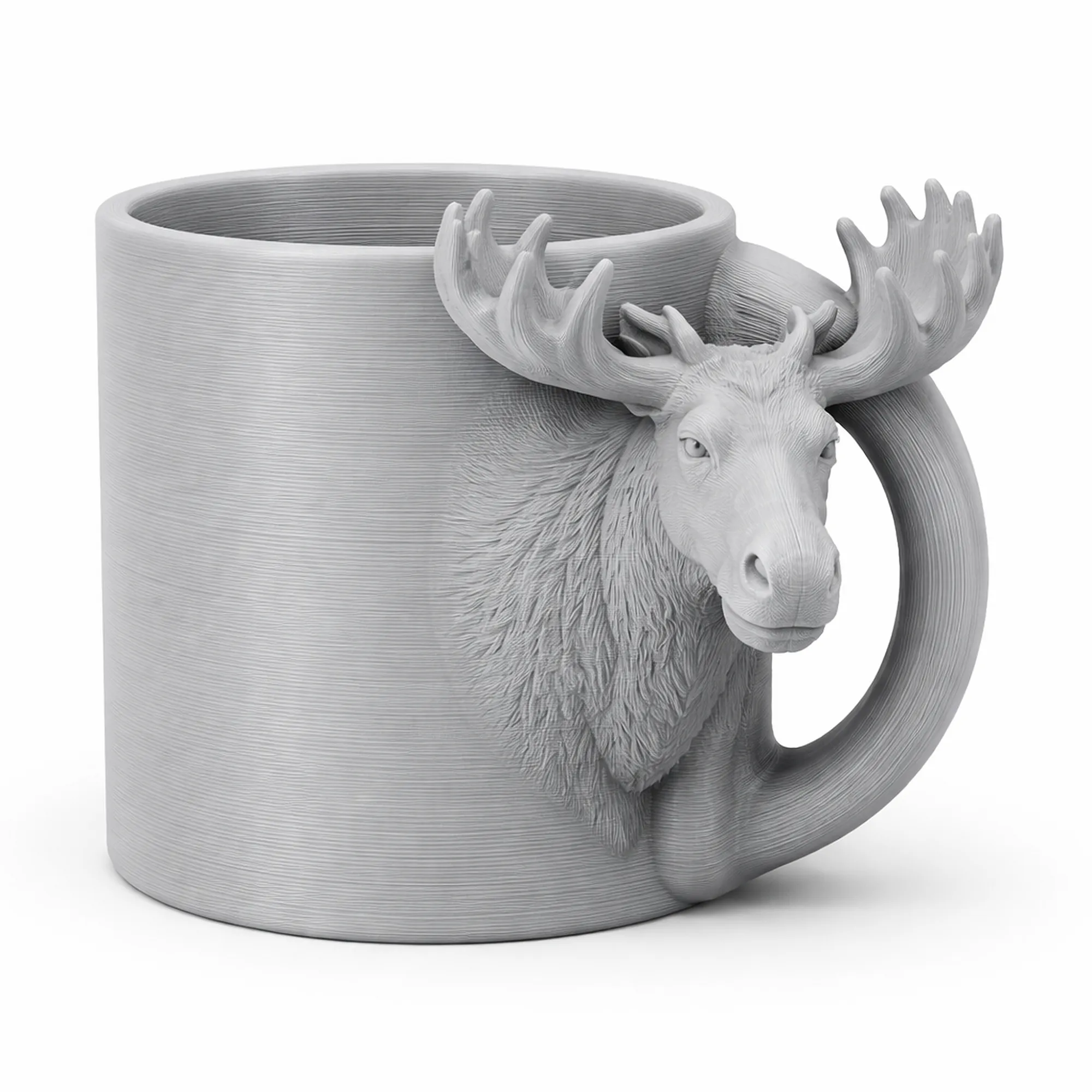 Moose Mug 3D Model .c4d .max .obj .3ds .fbx .stl .blend 
