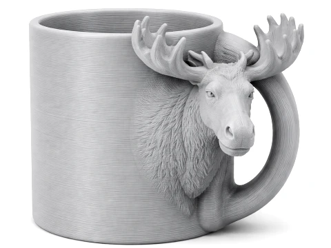 Moose Mug 3D Model