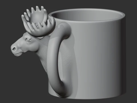 Moose Mug 3D Model