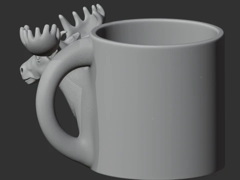 Moose Mug 3D Model