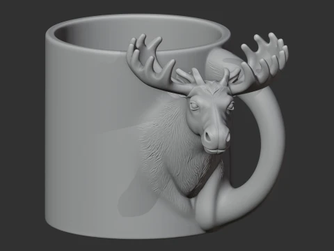 Moose Mug 3D Model