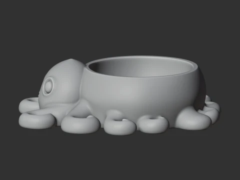 Octopus Bowl 3D Model