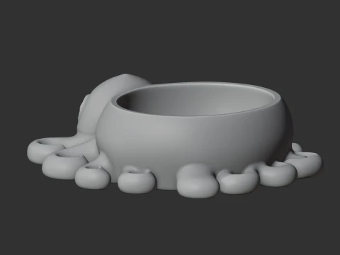 Octopus Bowl 3D Model