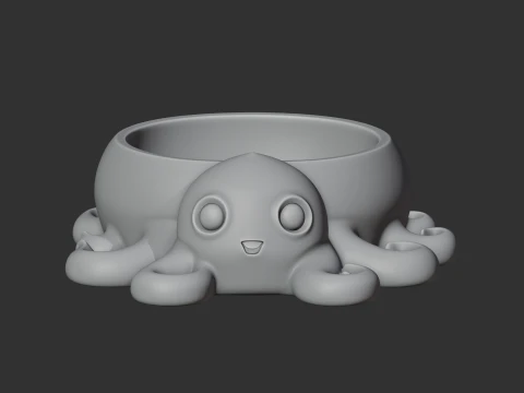 Octopus Bowl 3D Model