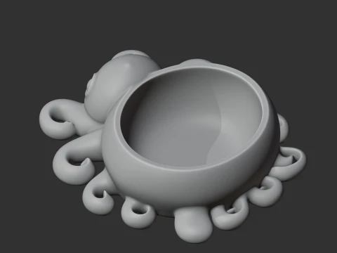 Octopus Bowl 3D Model