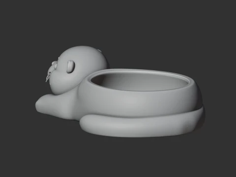 Otter Bowl 3D Model