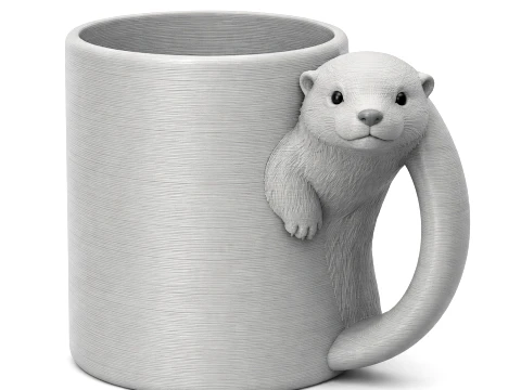 Otter Mug 3D Model