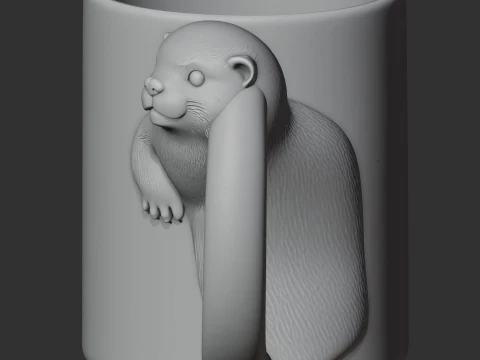 Otter Mug 3D Model