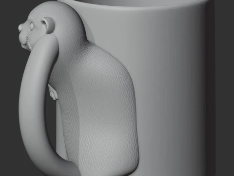 Otter Mug 3D Model