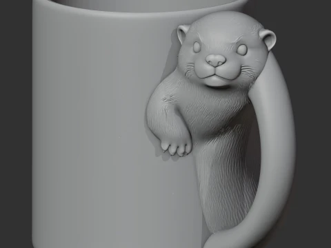 Otter Mug 3D Model