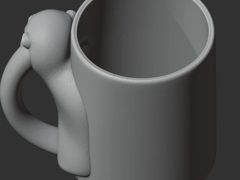 Otter Mug 3D Model