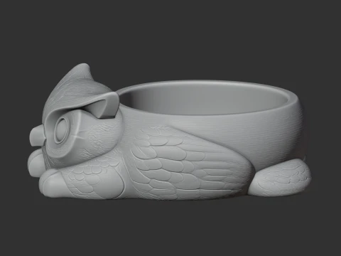Owl Bowl 3D Model