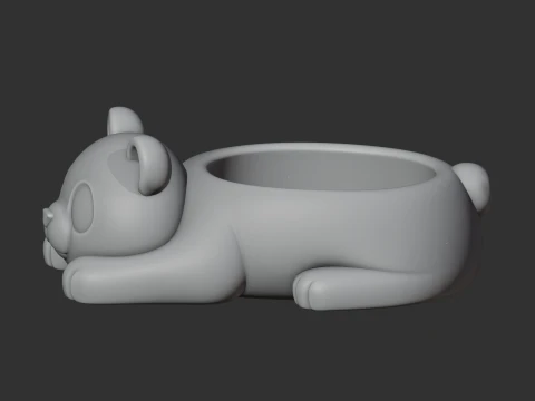 Panda Bowl 3D Model